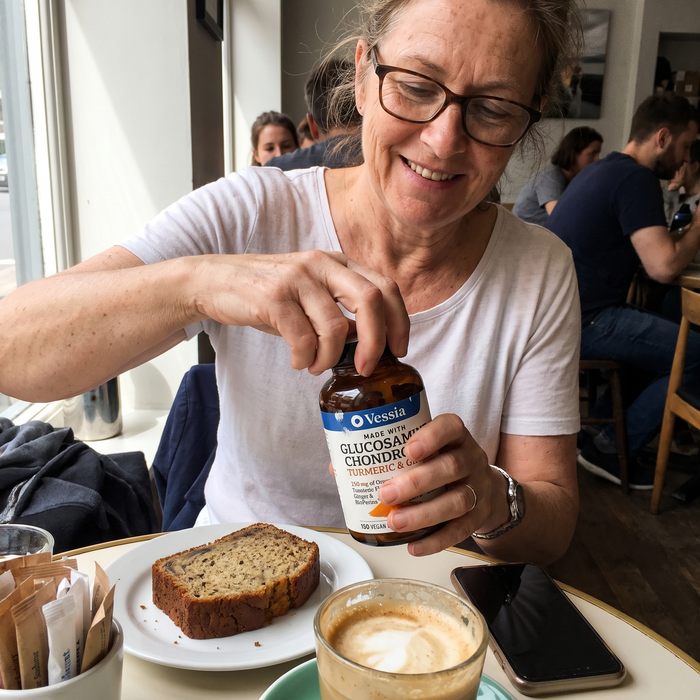 Opening Vessia at a cafe