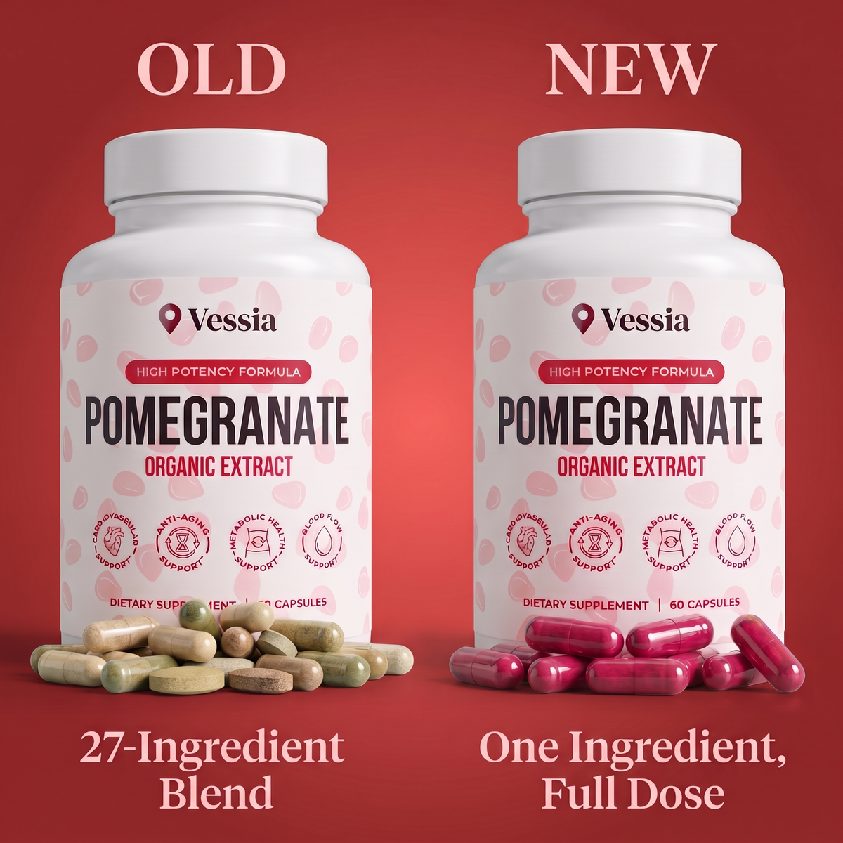 Vessia Pomegranate Extract Capsules