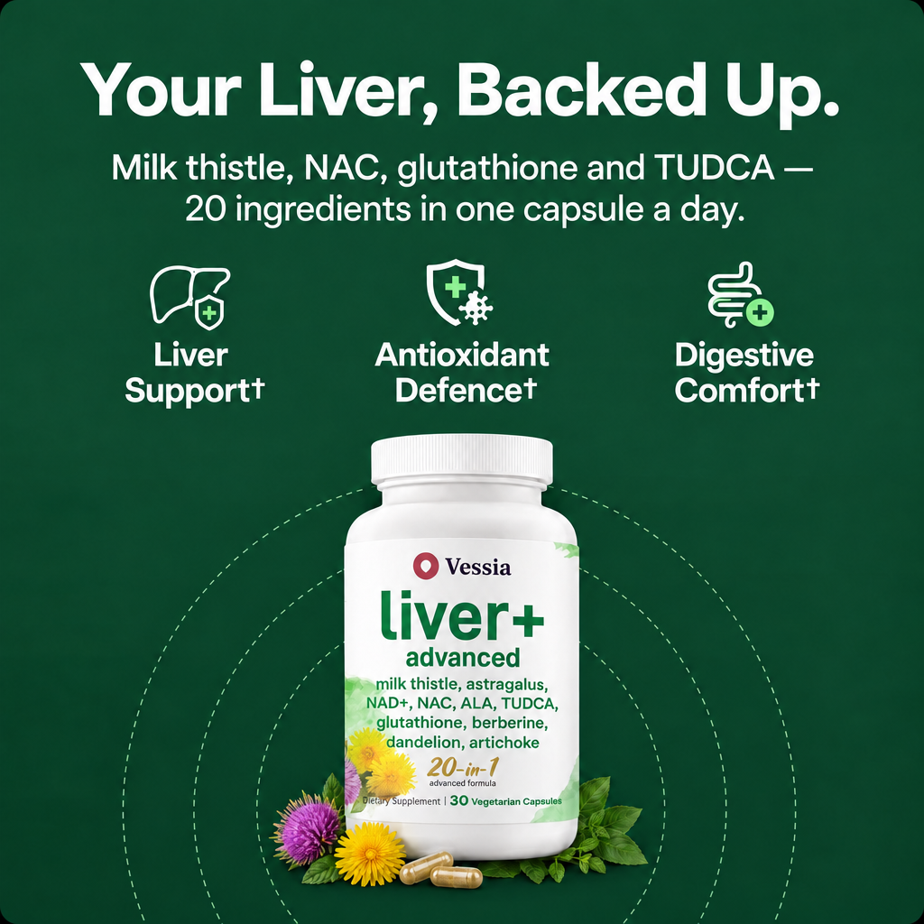 Your liver, backed up: 20 ingredients in one capsule a day