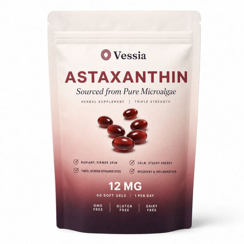 Vessia Astaxanthin 12mg pouch, 60 softgels