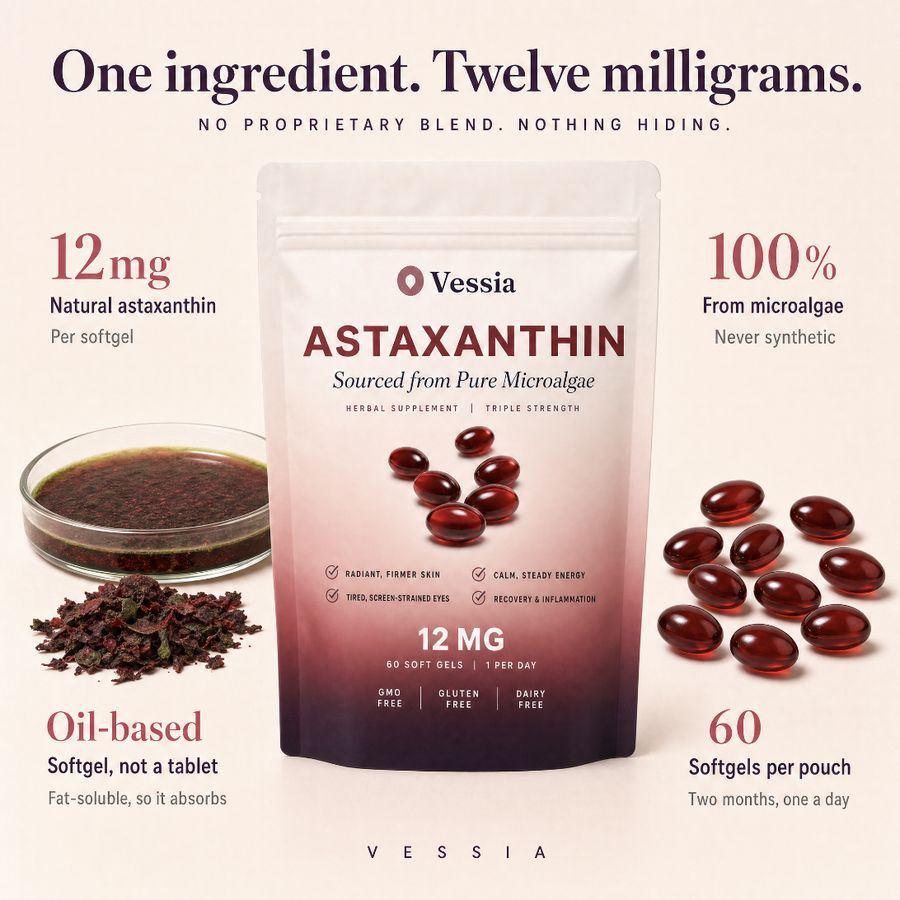 One ingredient, twelve milligrams, from microalgae