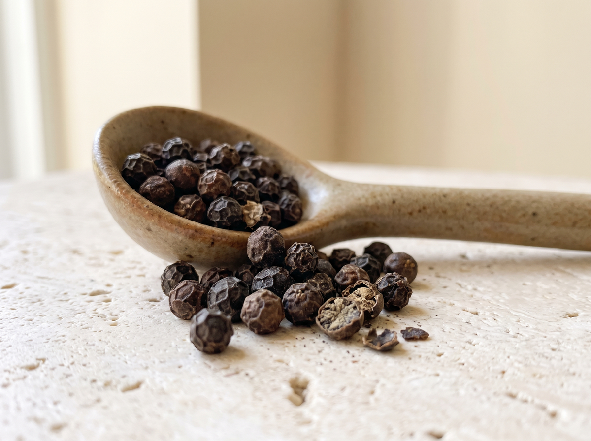 Black peppercorns