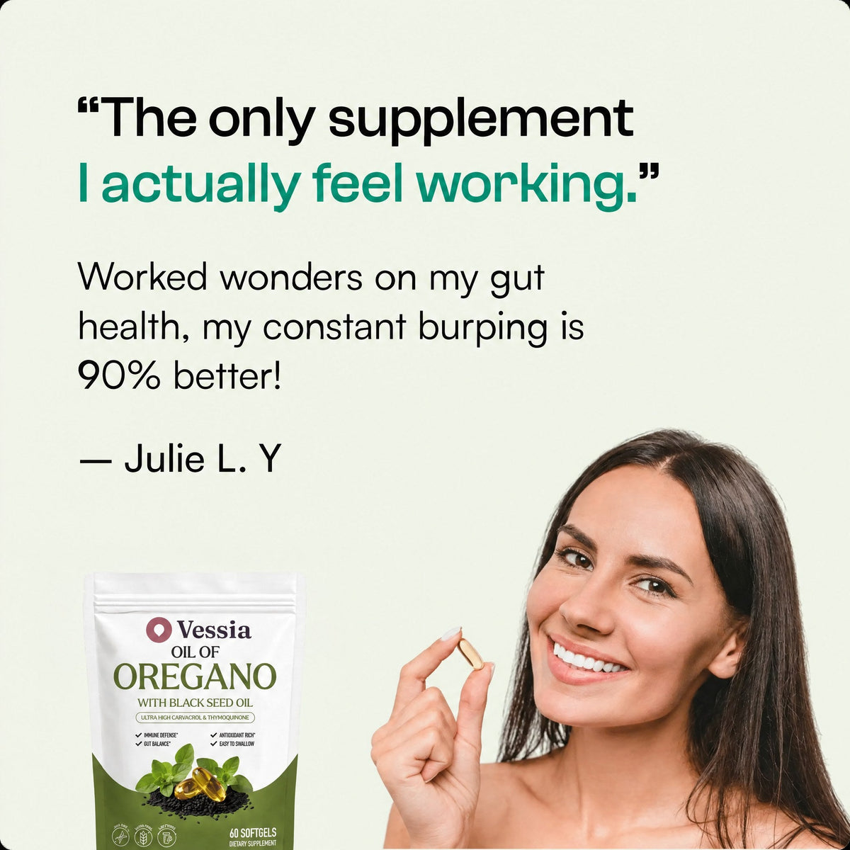 Vessia Oil of Oregano customer