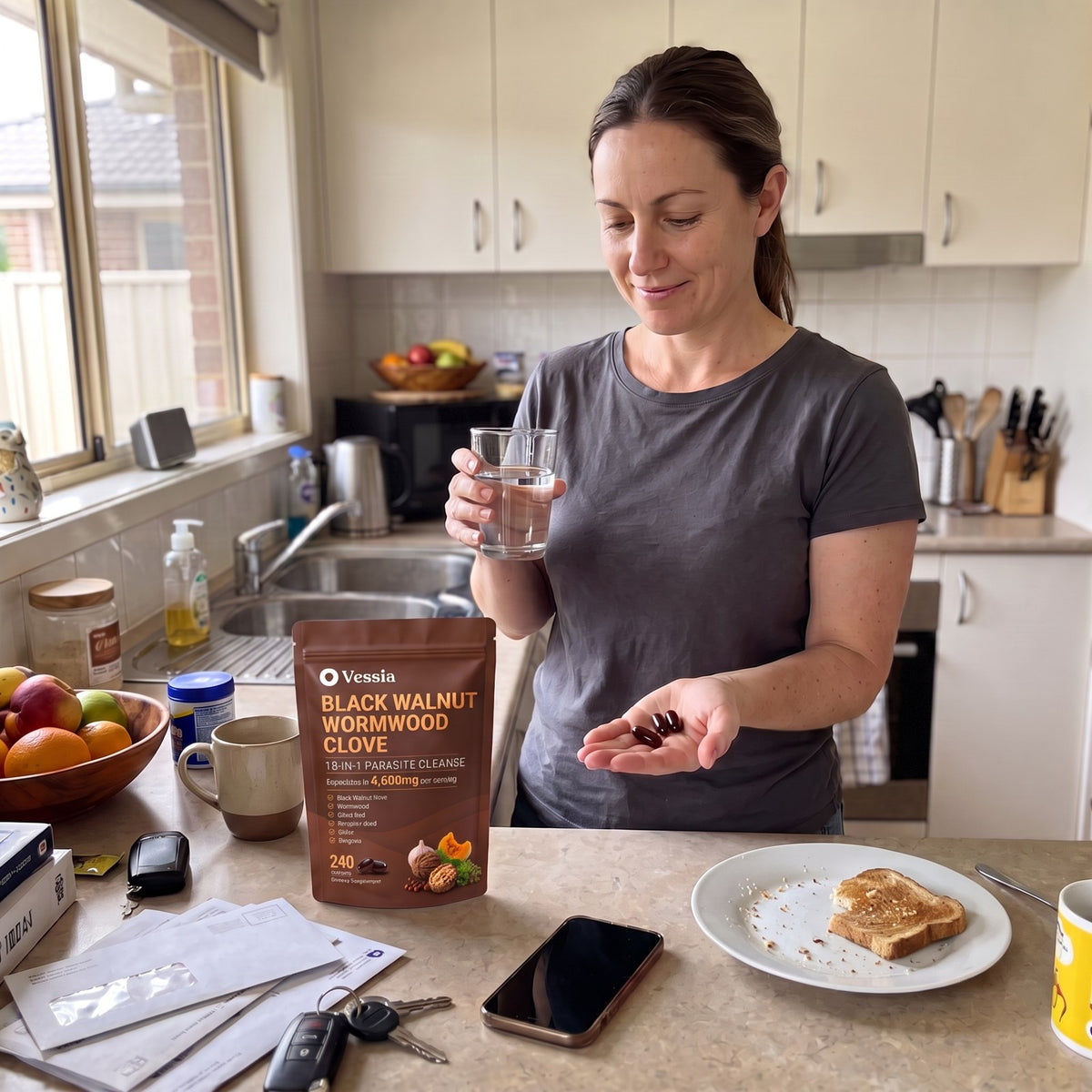 Vessia Parasite Cleanse — Black Walnut, Wormwood & Clove