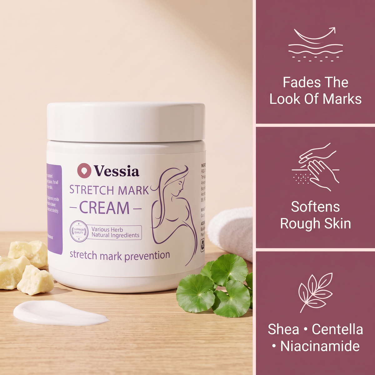 Vessia Advanced Stretch Mark Removal Cream
