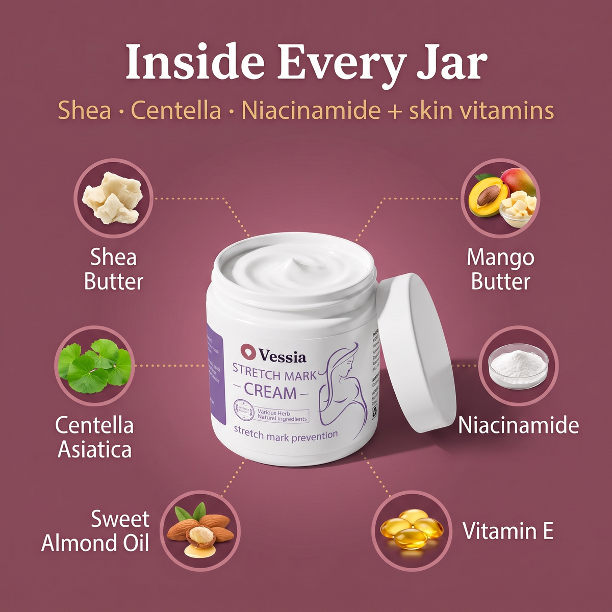 Vessia Advanced Stretch Mark Removal Cream